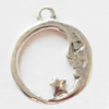 Pendant, Zinc Alloy Jewelry Findings, 15x20mm, Sold by Bag