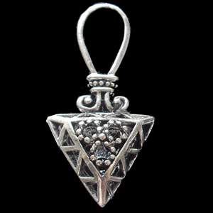 Hollow Bali Pendant Zinc Alloy Jewelry Findings, 18x38mm, Sold by Bag