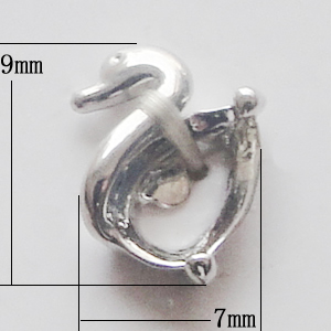 Copper Pendant Setting Jewelry Findings, Animal 7x9mm, Sold by Bag