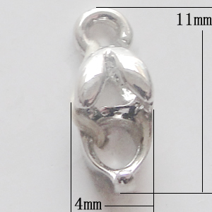 Copper Pendant Setting Jewelry Findings, 4x11mm, Sold by Bag