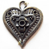 Pendant, Zinc Alloy Jewelry Findings, 33x39mm, Sold by Bag