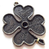 Pendant, Zinc Alloy Jewelry Findings, 33x38mm, Sold by Bag