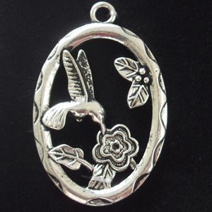 Pendant, Zinc Alloy Jewelry Findings, 30x36mm, Sold by Bag