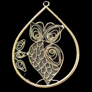 Pendant, Zinc Alloy Jewelry Findings, 30x36mm, Sold by Bag