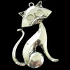 Pendant, Zinc Alloy Jewelry Findings, 30x36mm, Sold by Bag