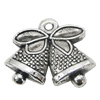 Pendant, Zinc Alloy Jewelry Findings, 17x14mm, Sold by Bag