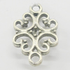 Connectors, Zinc Alloy Jewelry Findings, 13x19mm, Sold by Bag