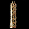 Copper Pendant Jewelry Findings Lead-free, Column, 28x7mm, Sold by Bag