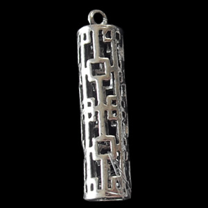 Copper Pendant Jewelry Findings Lead-free, Column, 28x7mm, Sold by Bag