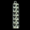 Copper Pendant Jewelry Findings Lead-free, Column, 28x7mm, Sold by Bag