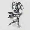 Pendant, Zinc Alloy Jewelry Findings, Angel 12x22mm, Sold by Bag