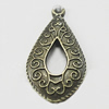Pendant, Zinc Alloy Jewelry Findings, 14x28mm, Sold by Bag