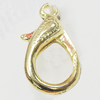 Zinc Alloy Lobster Claw Clasp, 16x26mm, Sold by Bag