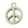 Pendant, Zinc Alloy Jewelry Findings, Sign 12x17mm, Sold by Bag