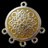 Zinc Alloy Enamel Connector, 26x27mm, Sold by Bag