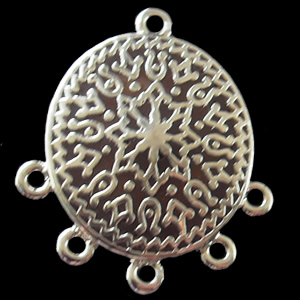 Zinc Alloy Enamel Connector, 24x28mm, Sold by Bag