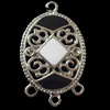 Zinc Alloy Enamel Connector, 20x32mm, Sold by Bag