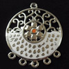 Zinc Alloy Enamel Connector, 29x35mm, Sold by Bag