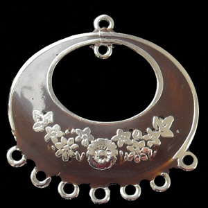 Zinc Alloy Enamel Connector, 36x37mm, Sold by Bag