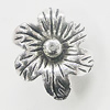 Pendant, Zinc Alloy Jewelry Findings, Flower 12x7mm, Sold by Bag