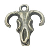 Pendant, Zinc Alloy Jewelry Findings, Animal Head 14x16mm, Sold by Bag