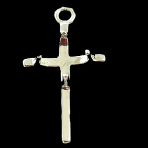 Copper Pendant Settings Jewelry Findings, Cross, 13x23mm, Sold by Bag