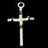 Copper Pendant Settings Jewelry Findings, Cross, 13x23mm, Sold by Bag