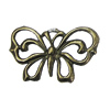 Pendant, Zinc Alloy Jewelry Findings, Butterfly 24x15mm, Sold by Bag