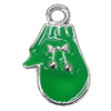 Zinc Alloy Enamel Pendant, Jewelry Findings, 9x18mm, Sold by Bag