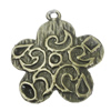 Pendant, Zinc Alloy Jewelry Findings, Flower 29x32mm, Sold by Bag