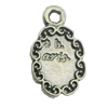 Pendant, Zinc Alloy Jewelry Findings, 8x13mm, Sold by Bag