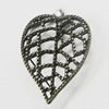 Pendant, Zinc Alloy Jewelry Findings, Leaf 21x30mm, Sold by Bag