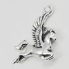 Pendant, Zinc Alloy Jewelry Findings, Horse 15x19mm, Sold by Bag