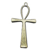 Pendant, Zinc Alloy Jewelry Findings, Cross 28x55mm, Sold by Bag