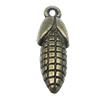 Pendant, Zinc Alloy Jewelry Findings, Corn 8x25mm, Sold by Bag