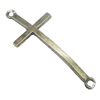 Connectors, Zinc Alloy Jewelry Findings, Cross 48x21mm, Sold by Bag