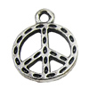 Pendant, Zinc Alloy Jewelry Findings, Sign 15x19mm, Sold by Bag