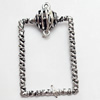 Hollow Bali Pendant Zinc Alloy Jewelry Findings, 27x43mm, Sold by Bag