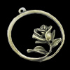 Pendant, Zinc Alloy Jewelry Findings, 32x35mm, Sold by Bag