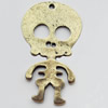 Pendant, Zinc Alloy Jewelry Findings, 22x37mm, Sold by Bag