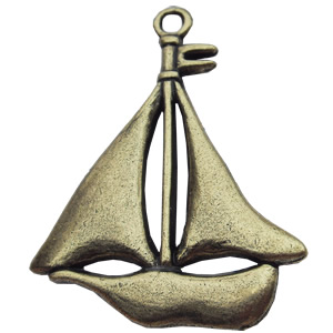 Pendant, Zinc Alloy Jewelry Findings, 39x49mm, Sold by Bag