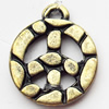 Pendant, Zinc Alloy Jewelry Findings, 12x14mm, Sold by Bag