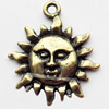 Pendant, Zinc Alloy Jewelry Findings, 20x23mm, Sold by Bag