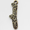 Pendant, Zinc Alloy Jewelry Findings, 8x33mm, Sold by Bag