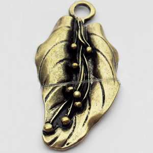 Pendant, Zinc Alloy Jewelry Findings, 22x42mm, Sold by Bag