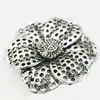 Pendant, Zinc Alloy Jewelry Findings, Flower 27mm, Sold by Bag