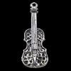 Pendant, Zinc Alloy Jewelry Findings, Guitar 13x42mm, Sold by Bag