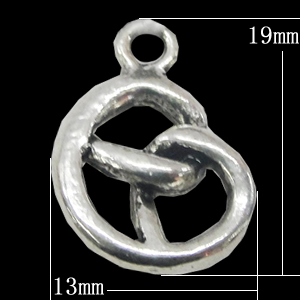 Pendant, Zinc Alloy Jewelry Findings, 13x19mm, Sold by Bag