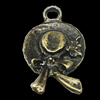 Pendant, Zinc Alloy Jewelry Findings, 15x26mm, Sold by Bag