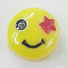 Resin Cabochons, No-Hole Jewelry findings, Flat Round 10mm, Sold by Bag